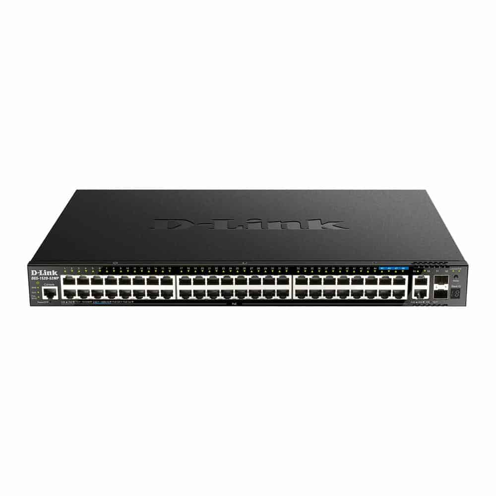 (image for) D-Link DGS-1520-52MP 52 Port Layer 3 Stackable Smart Managed PoE Switch